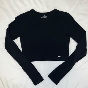 Hollister baby tee long sleeve